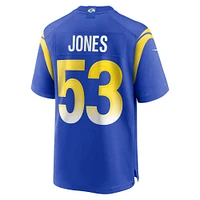 Maillot Nike Ernest Jones Royal Los Angeles Rams Team Game Player pour homme