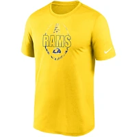 Men's Nike Gold Los Angeles Rams Fan Gear Icon T-Shirt