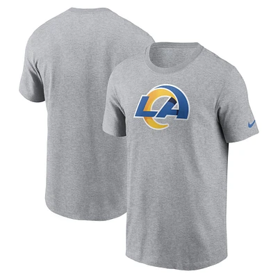 T-shirt essentiel avec logo Los Angeles Rams Nike gris pour homme