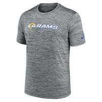 T-shirt Nike Los Angeles Rams Velocity Performance gris pour homme