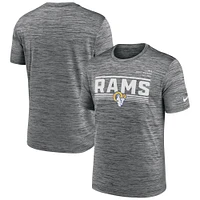 T-shirt Nike Los Angeles Rams Yardline Velocity Performance gris pour homme