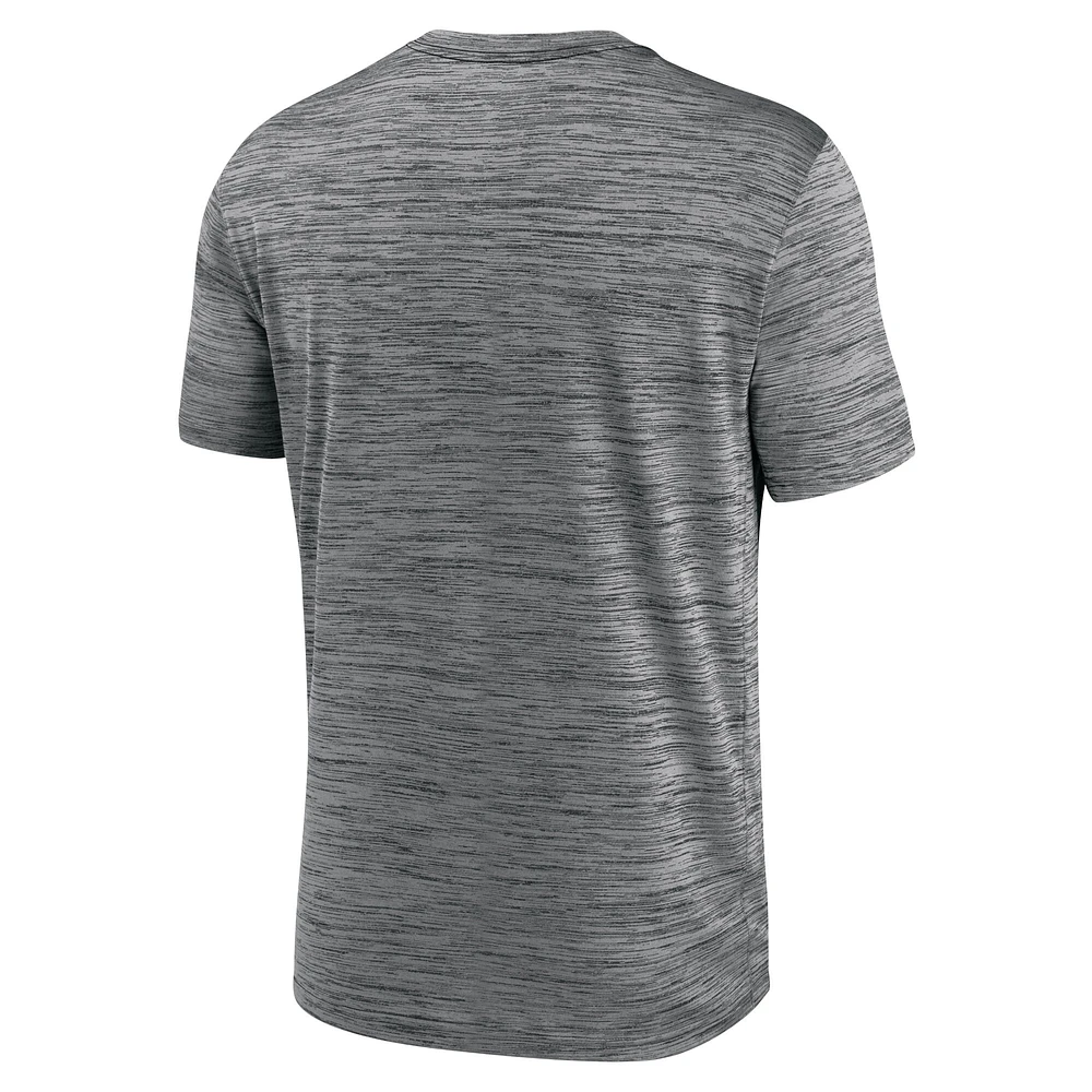 T-shirt Nike Los Angeles Rams Yardline Velocity Performance gris pour homme