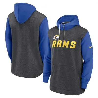 Men's LEGENDS Royal Los Angeles Rams Fairfax Pullover Hoodie