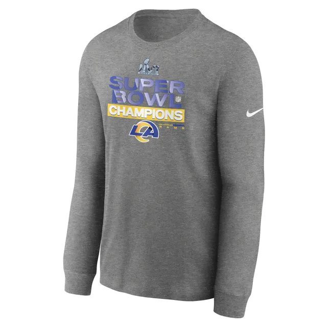 Lids Los Angeles Rams Nike Super Bowl LVI Bound White Diamond Collection  Dry Long Sleeve T-Shirt