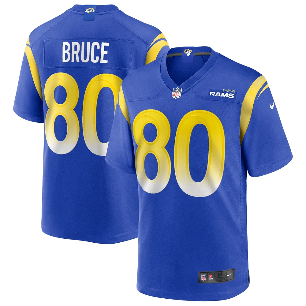 Maillot de joueur retraité Nike Isaac Bruce Royal Los Angeles Rams Game pour homme