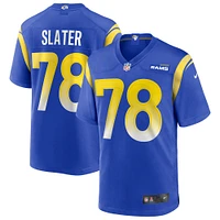 Maillot de joueur retraité Nike Jackie Slater Royal Los Angeles Rams Game pour homme