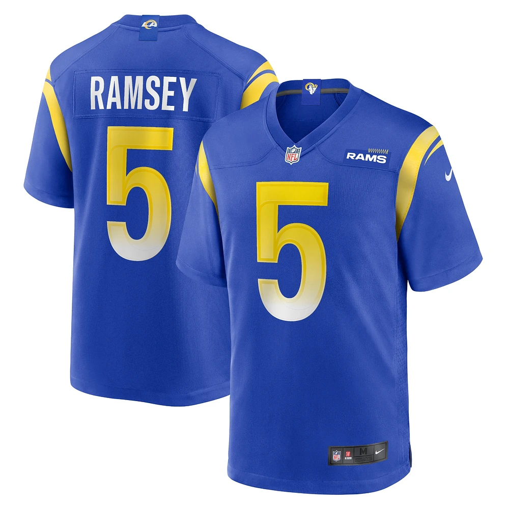 Maillot de match Nike Jalen Ramsey Royal Los Angeles Rams pour homme