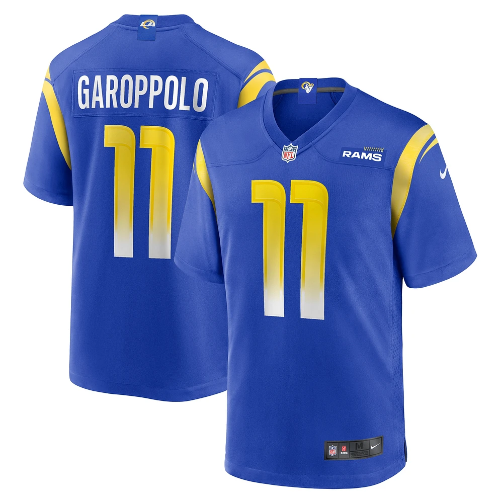 Maillot de match Nike Jimmy Garoppolo Royal Los Angeles Rams pour homme