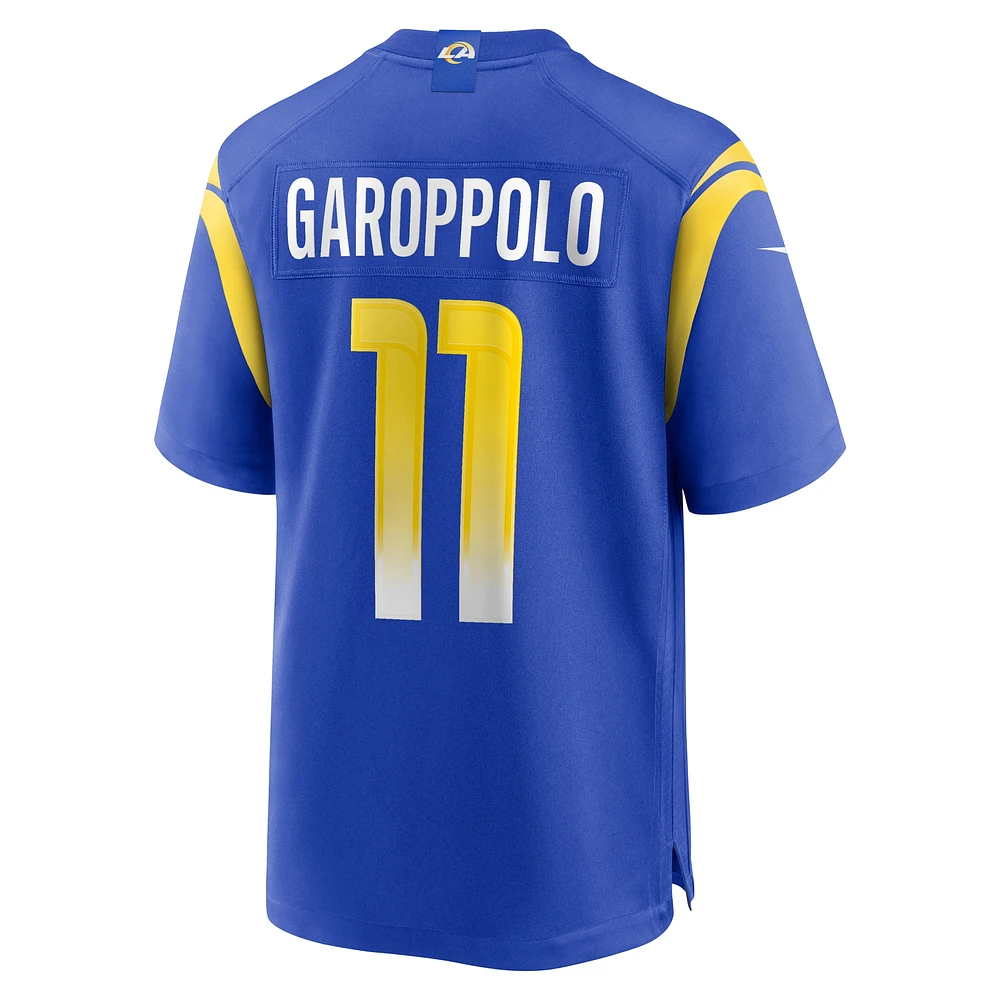 Maillot de match Nike Jimmy Garoppolo Royal Los Angeles Rams pour homme