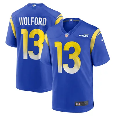 Men's Los Angeles Rams Jared Goff Nike Royal NFL 100 Vapor Limited Jersey