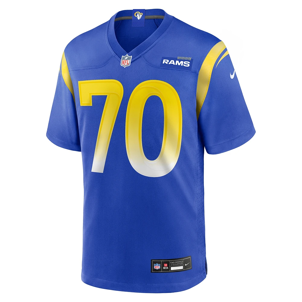 Men's Nike KT Leveston  Royal Los Angeles Rams Team Game Jersey