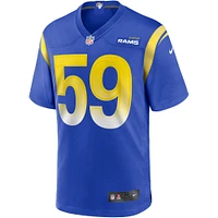 Maillot de joueur retraité Nike London Fletcher Royal Los Angeles Rams Game pour homme