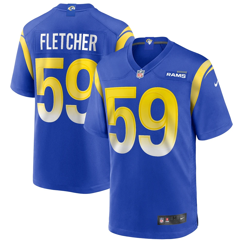 Maillot de joueur retraité Nike London Fletcher Royal Los Angeles Rams Game pour homme