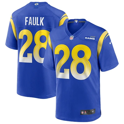 Maillot de joueur retraité Nike Marshall Faulk Royal Los Angeles Rams Game pour homme