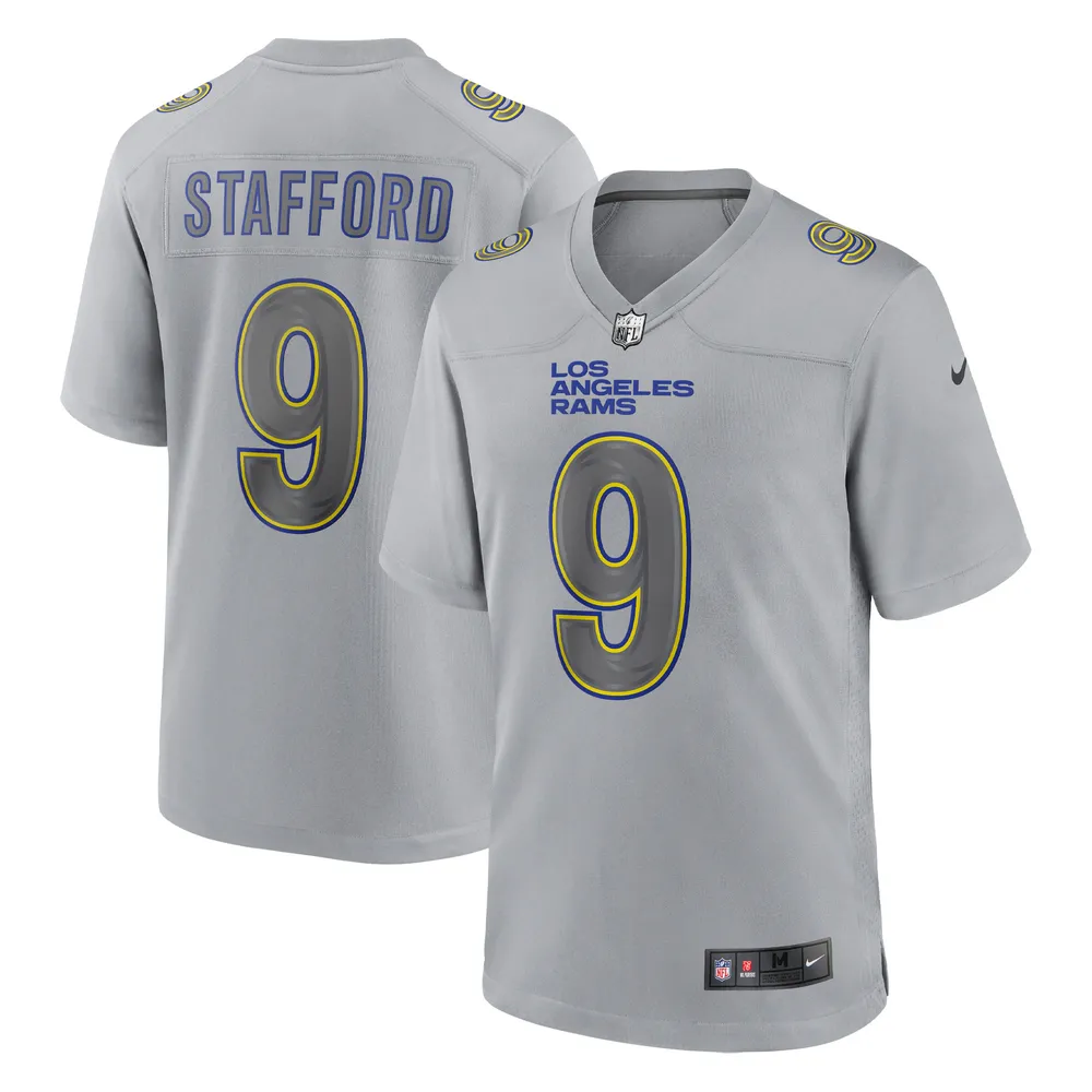 Nike Men's Nike Matthew Stafford Gray Los Angeles Rams Atmosphere Fashion  Game Jersey