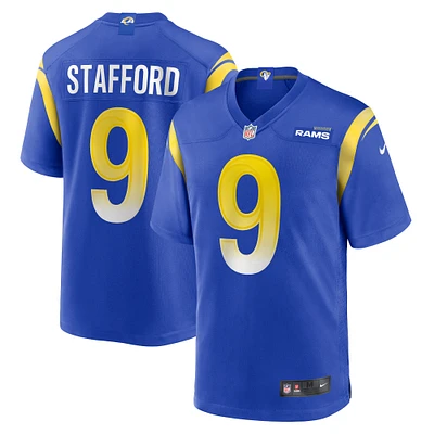 Maillot de match Nike Matthew Stafford Royal Los Angeles Rams pour homme