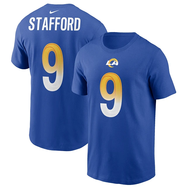 Men's Nike Matthew Stafford Black Los Angeles Rams Super Bowl LVI Game  Fashion Jersey