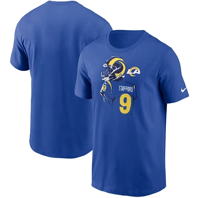 T-shirt graphique Nike Matthew Stafford Royal Los Angeles Rams Player pour homme