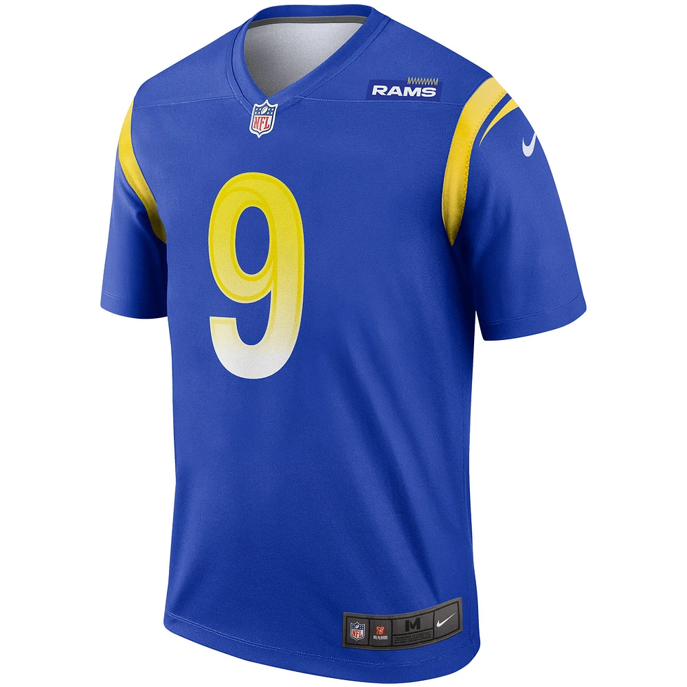 Haut Nike pour homme Matthew Stafford Royal Los Angeles Rams Team Legend Player Performance