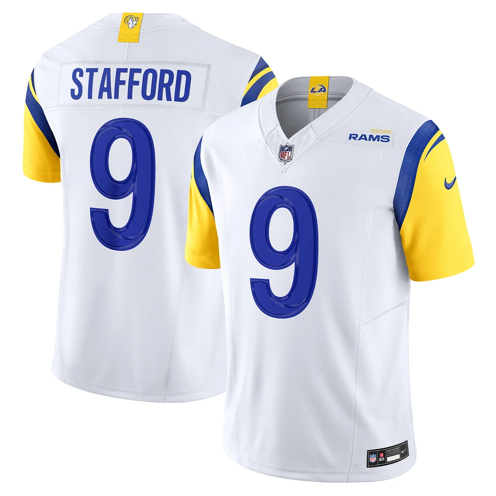 Nike Matthew Stafford pour homme Blanc Los Angeles Rams Vapor F.U.S.E. Maillot limité