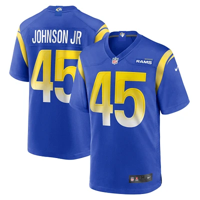 Men's Nike Neal Johnson Jr  Royal Los Angeles Rams Game Jersey