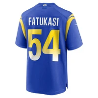 Men's Nike Olakunle Fatukasi  Royal Los Angeles Rams Game Jersey