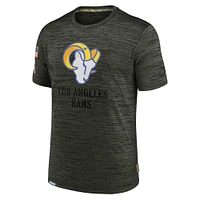 Men's Nike Olive Los Angeles Rams Salute to Service Velocity Team T-Shirt