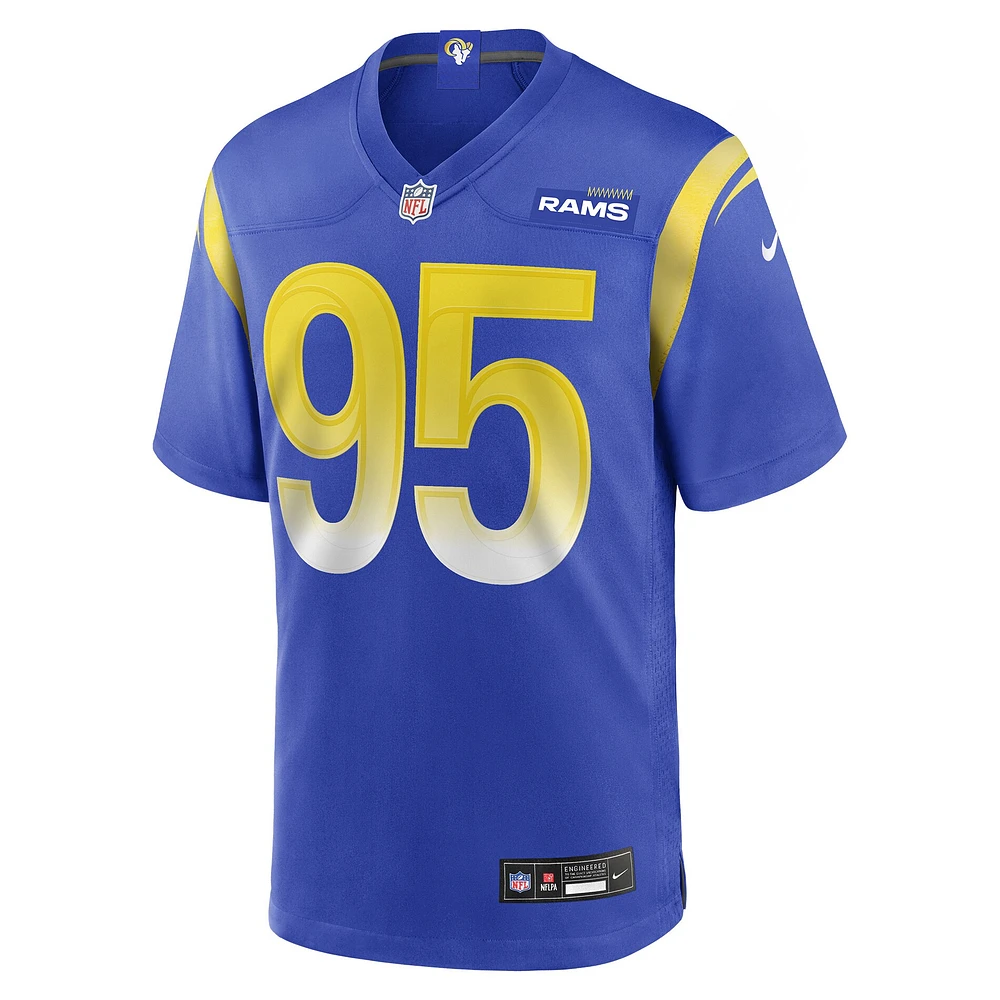 Men's Nike Poona Ford  Royal Los Angeles Rams Team Game Jersey