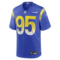 Men's Nike Poona Ford  Royal Los Angeles Rams Team Game Jersey