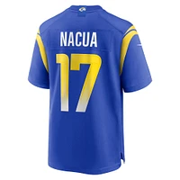 Maillot de match domicile Nike Puka Nacua Royal Los Angeles Rams pour Homme