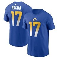 T-shirt avec nom et numéro de joueur Nike Puka Nacua Royal Los Angeles Rams pour homme