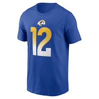 T-shirt Nike Puka Nacua Royal pour homme avec nom et numéro de joueur des Los Angeles Rams