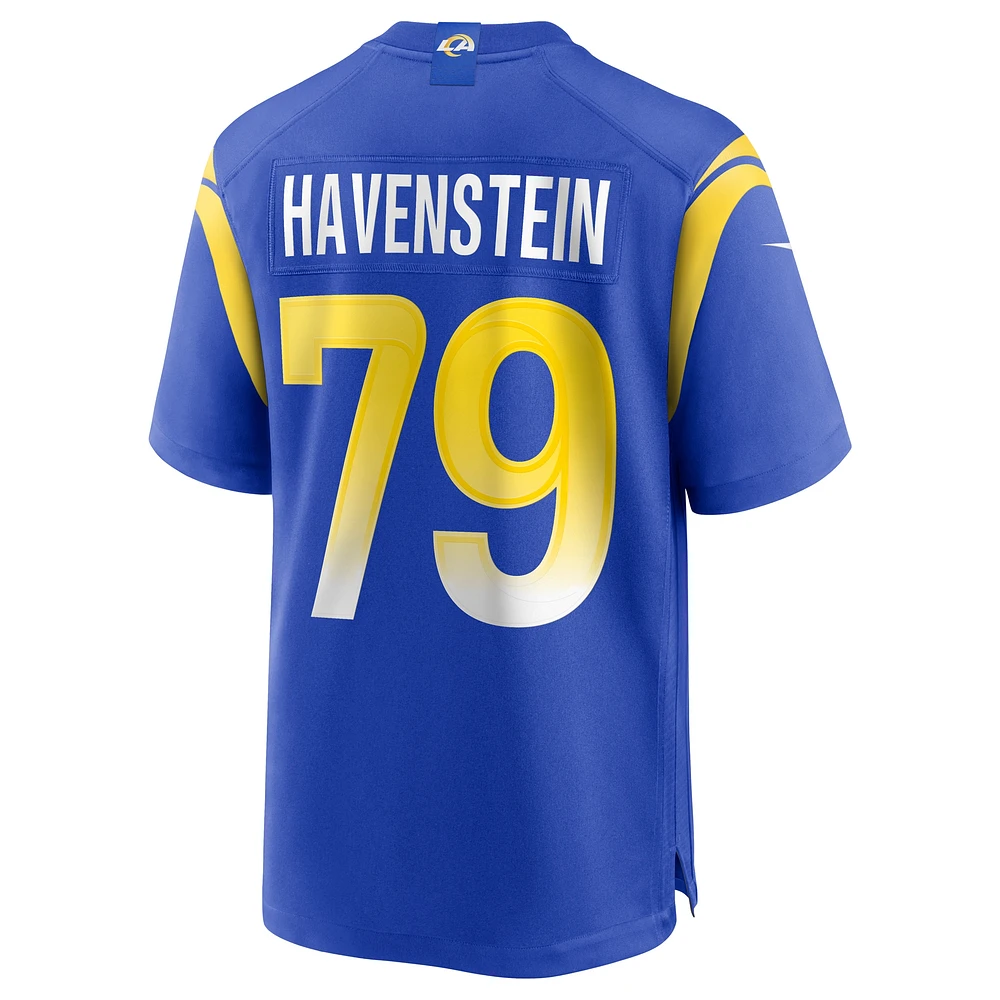 Men's Nike Rob Havenstein Royal Los Angeles Rams Game Jersey