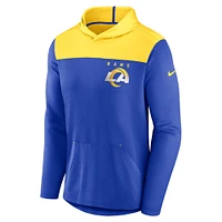 Men's Nike Royal/Gold Los Angeles Rams Athletic Lockup Pullover Hoodie