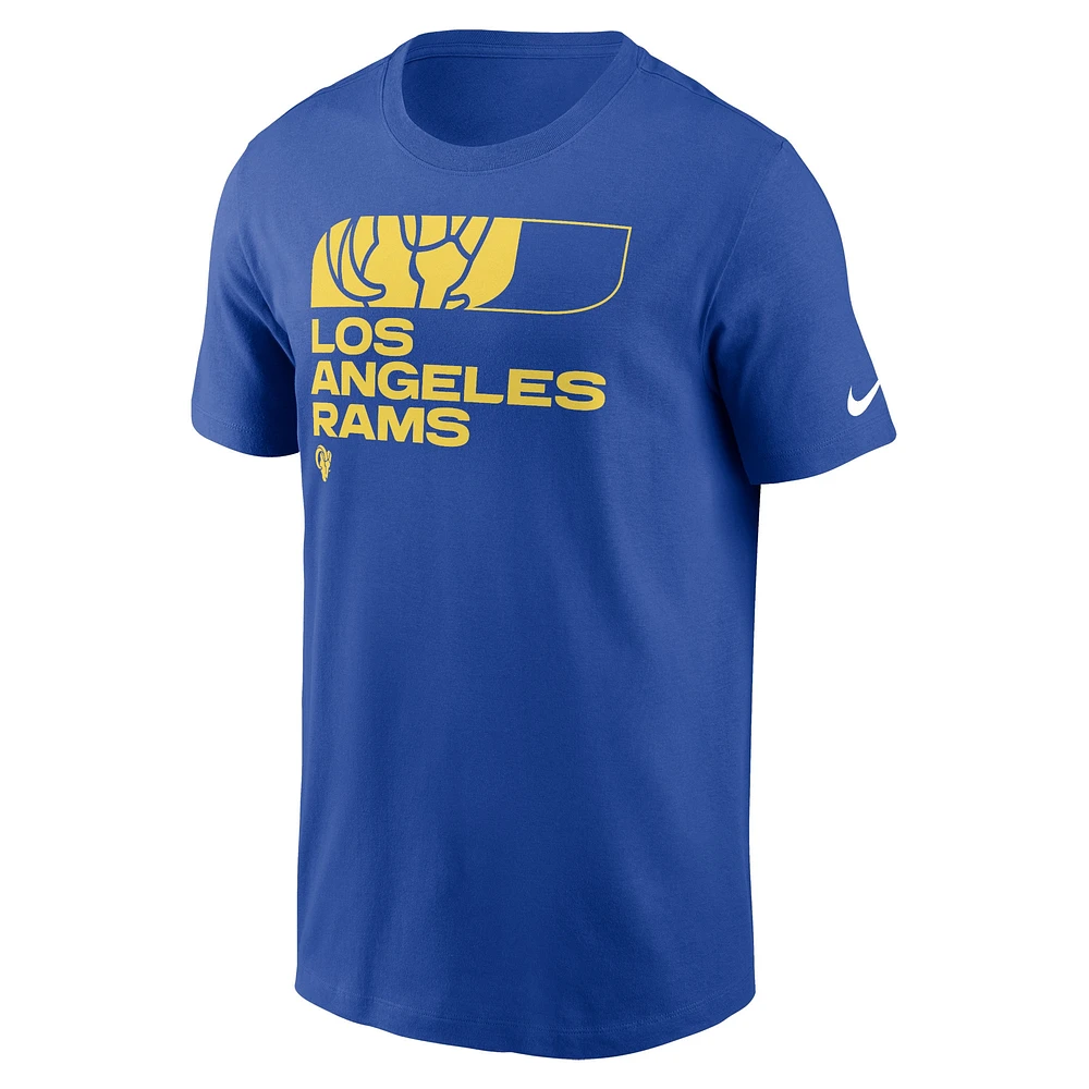 T-shirt Nike Royal Los Angeles Rams Air Essential pour homme