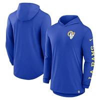 Men's Nike Royal Los Angeles Rams Blitz Pullover Hoodie