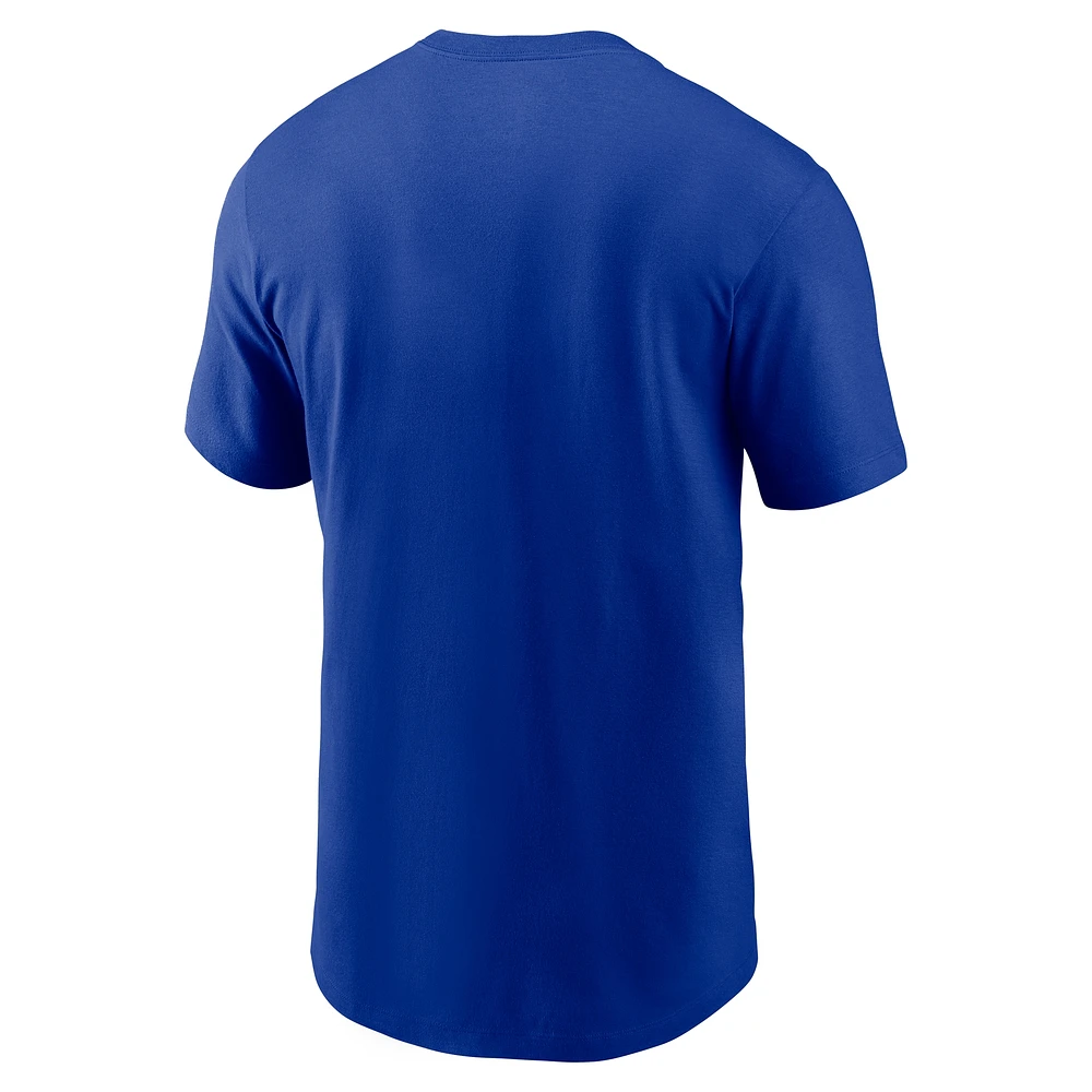 T-shirt d'entraînement classique Nike Royal Los Angeles Rams pour homme