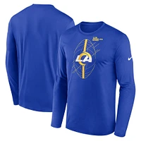 T-shirt à manches longues Nike Royal Los Angeles Rams Legend Icon pour homme