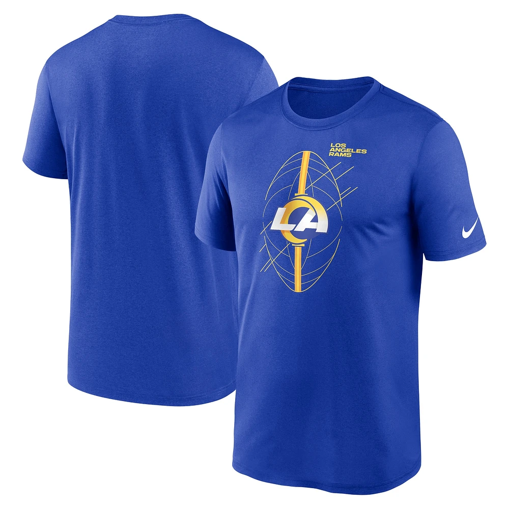 T-shirt de performance Nike Royal Los Angeles Rams Legend Icon pour homme