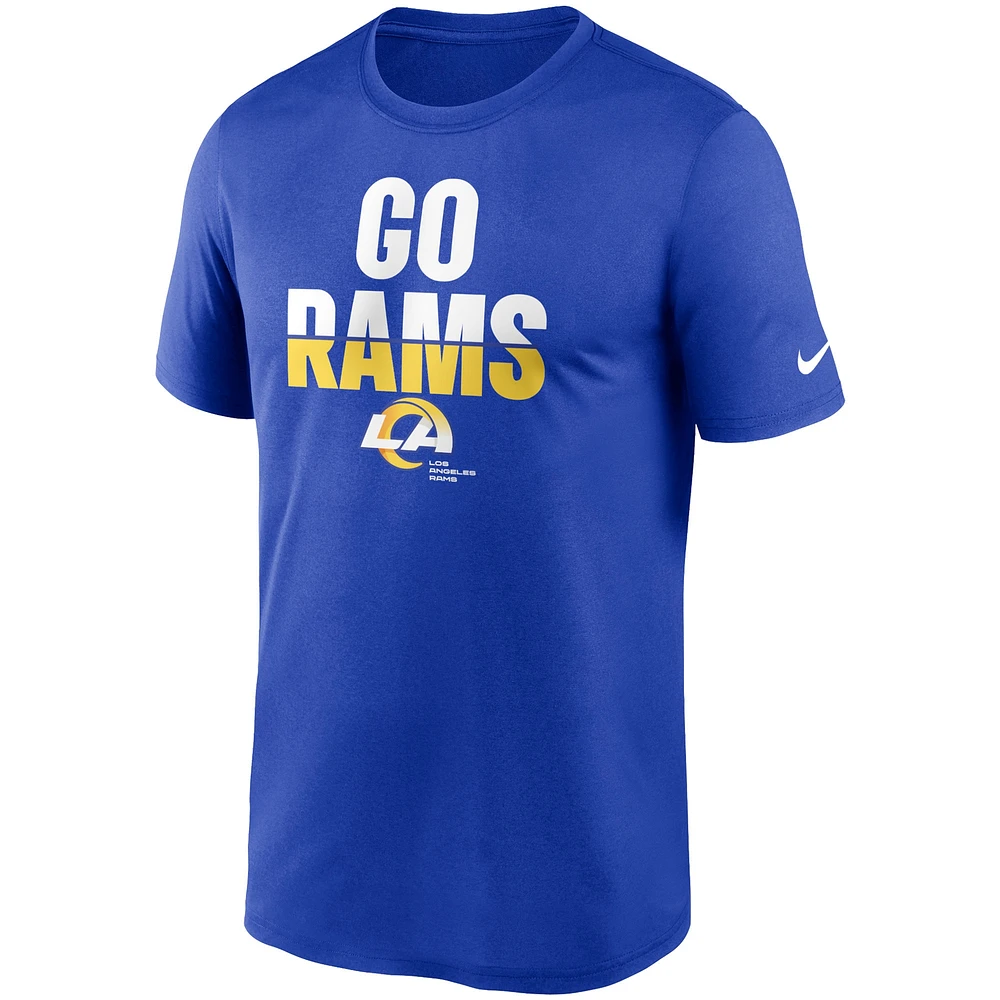 Men's Nike  Royal Los Angeles Rams Legend Local Phrase Performance T-Shirt