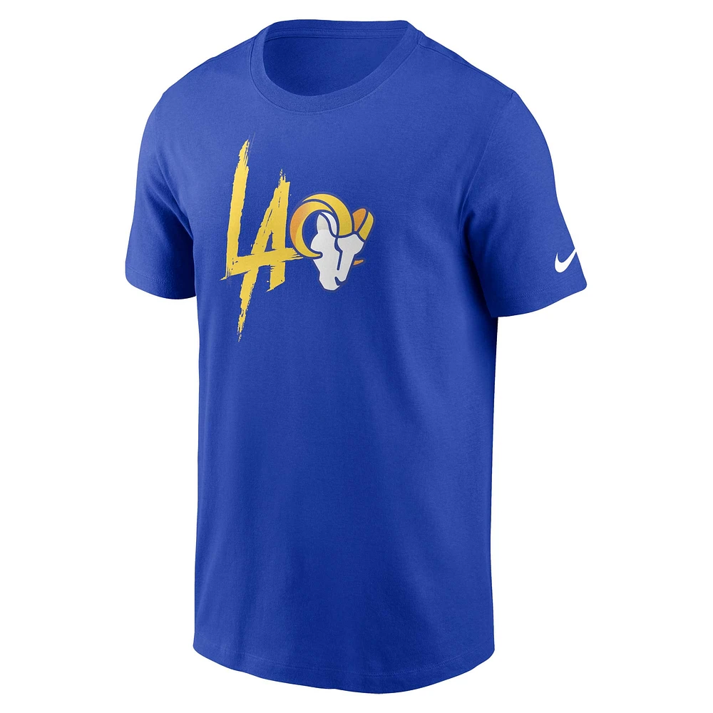 Men's Nike  Royal Los Angeles Rams Local Essential T-Shirt