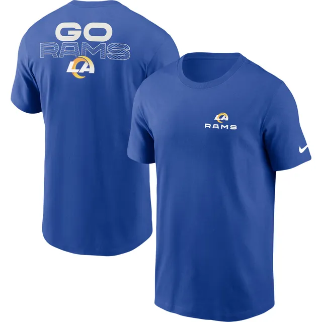 Los Angeles Rams Mens Shirt Nike Horizontal Lockup Legend Performance T