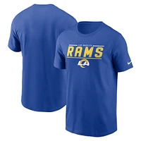 T-shirt Nike Royal Los Angeles Rams Muscle pour Homme