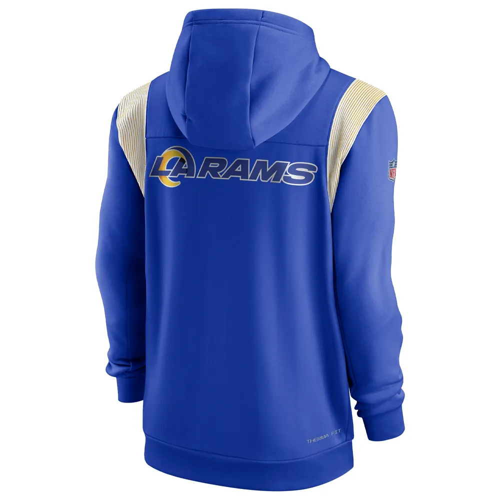 Los Angeles Rams Nike Side Line Therma Hoodie - Youth