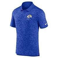 Polo Nike Royal Los Angeles Rams Fashion Performance en piqué pour homme