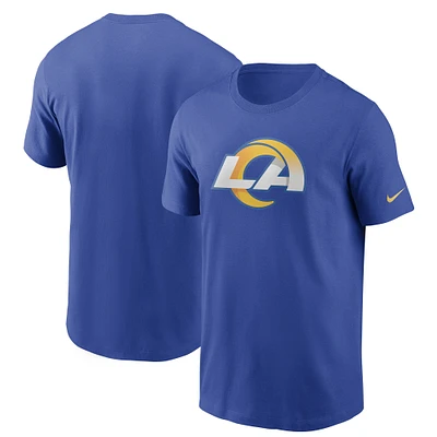 T-shirt Nike Royal Los Angeles Rams pour homme avec logo principal