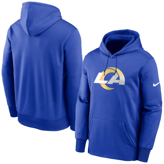 Nike Therma Super Bowl LVI Champions Trophy Collection (NFL Los Angeles Rams)  Men's Pullover Hoodie.