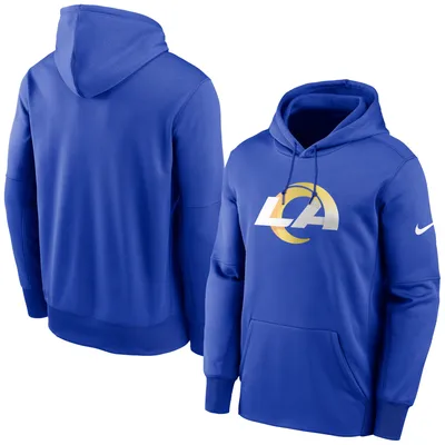 Nike Men's Los Angeles Rams Sideline Player Long Sleeve T-Shirt - Royal - M (Medium)