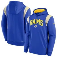 Chandail à capuchon Performance Stack Athletic des Rams de Los Angeles Royal Nike pour homme