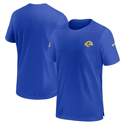 Men's Nike  Royal Los Angeles Rams Sideline Coach Performance T-Shirt